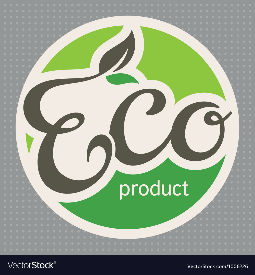 Eco Label Royalty Free Vector Image Vectorstock