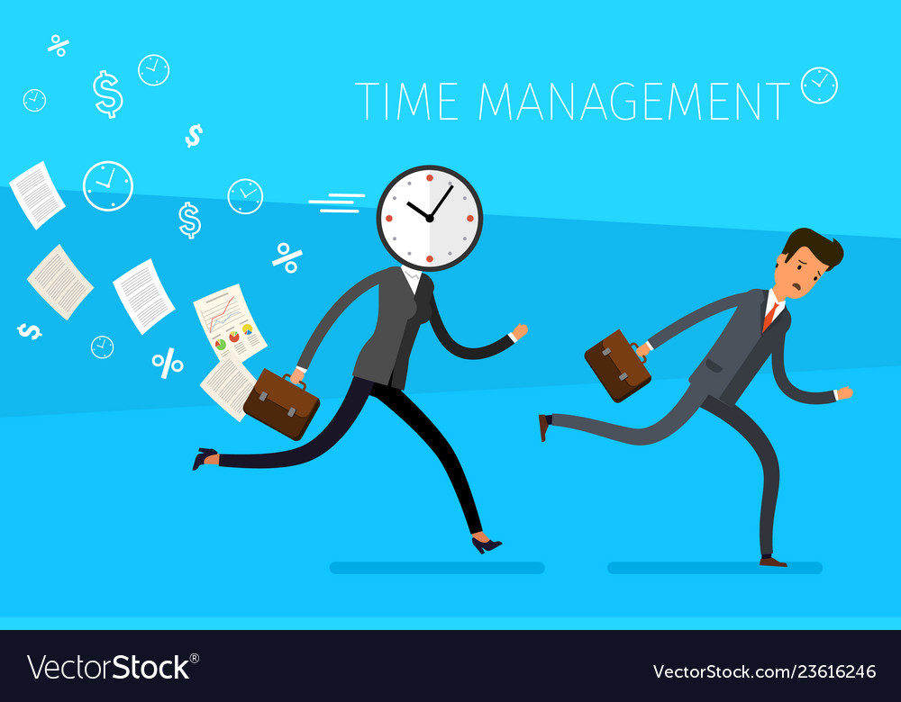 Concept Of Effective Time Management Royalty Free Vector