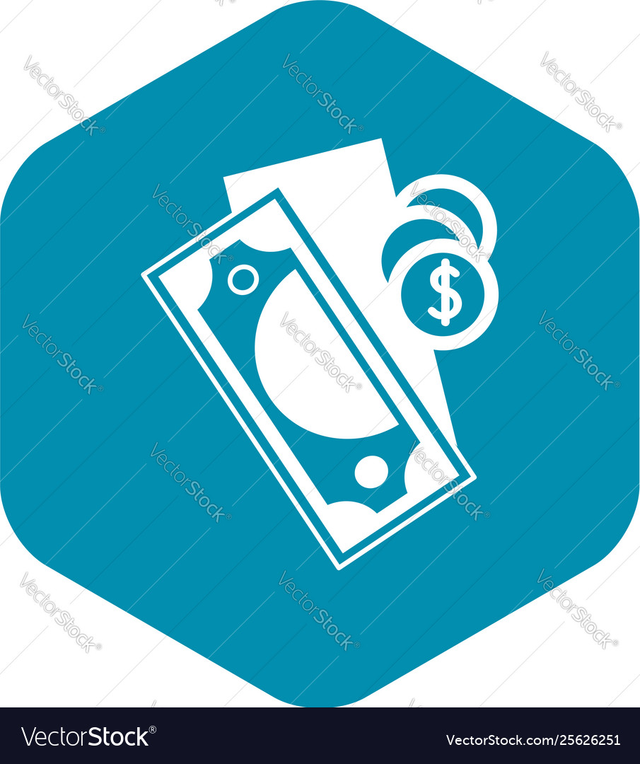 Bribery Money Icon Simple Style Royalty Free Vector Image