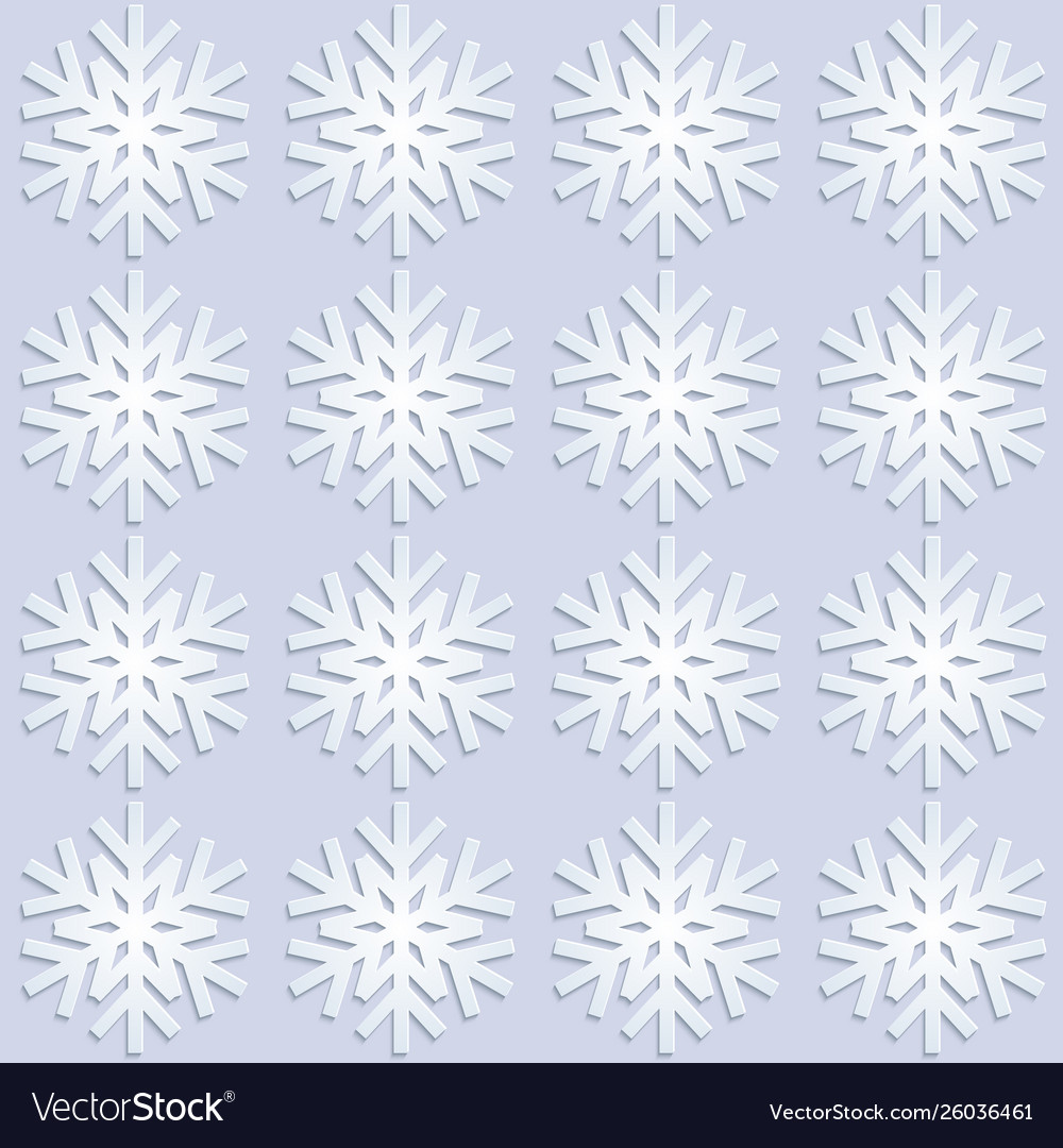 Seamless Snowflake Pattern Royalty Free Vector Image