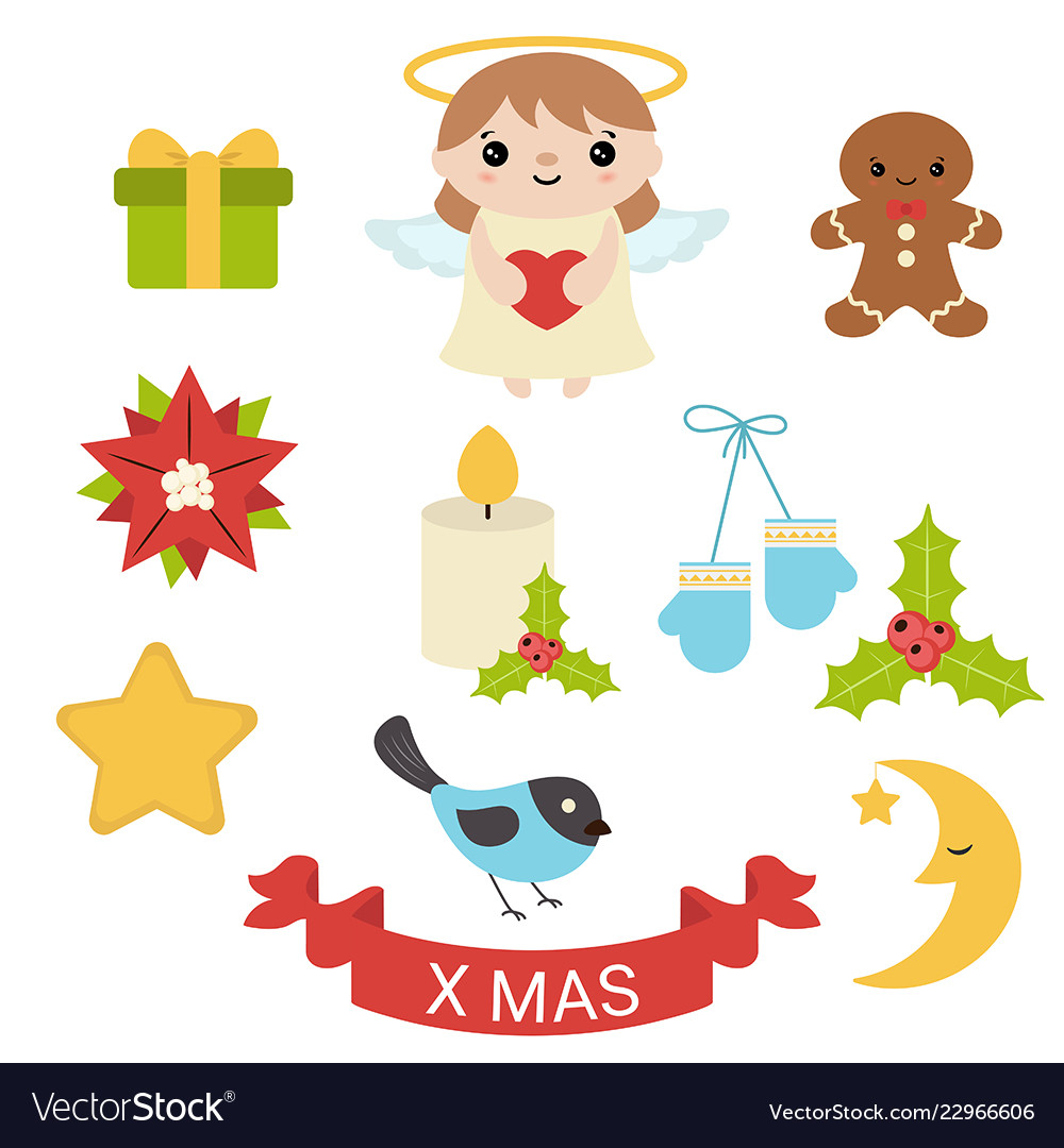 Set Of Christmas Icons Royalty Free Vector Image