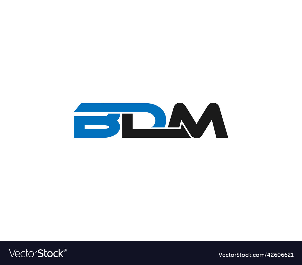 Bdm Logo Icon Design Idea Concept Royalty Free Vector Image