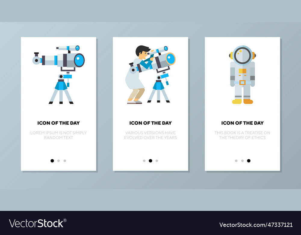 Space Exploration Icon Set Royalty Free Vector Image