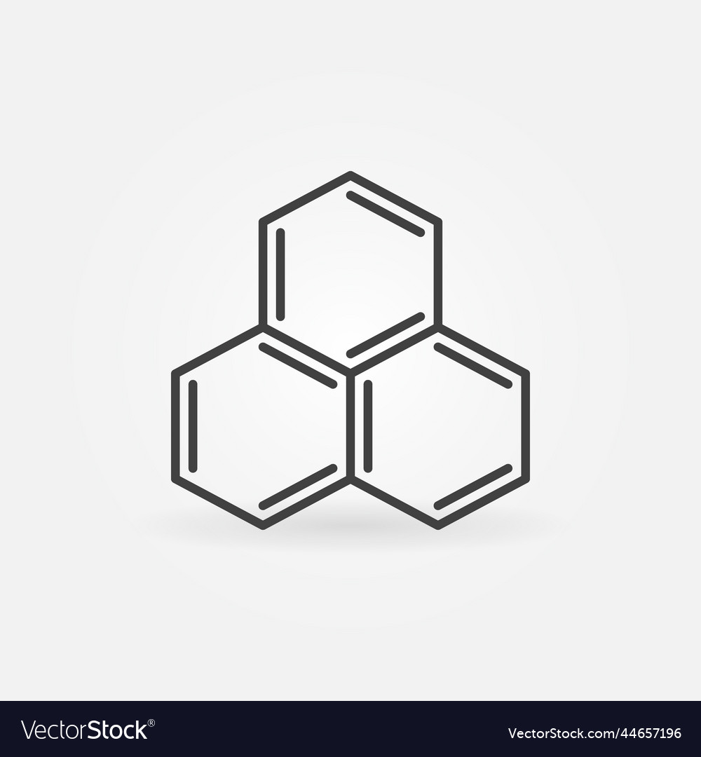 Hexagon Chemical Formula Structure Concept Vector Image