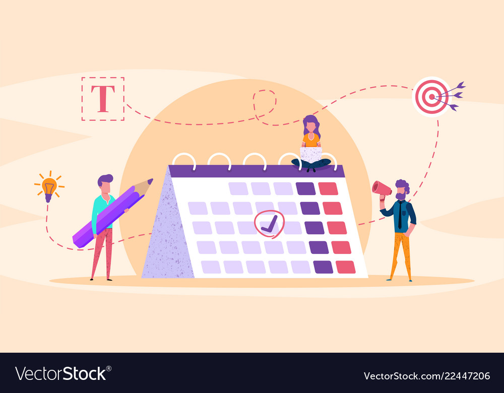 Time Management Concept Royalty Free Vector Image