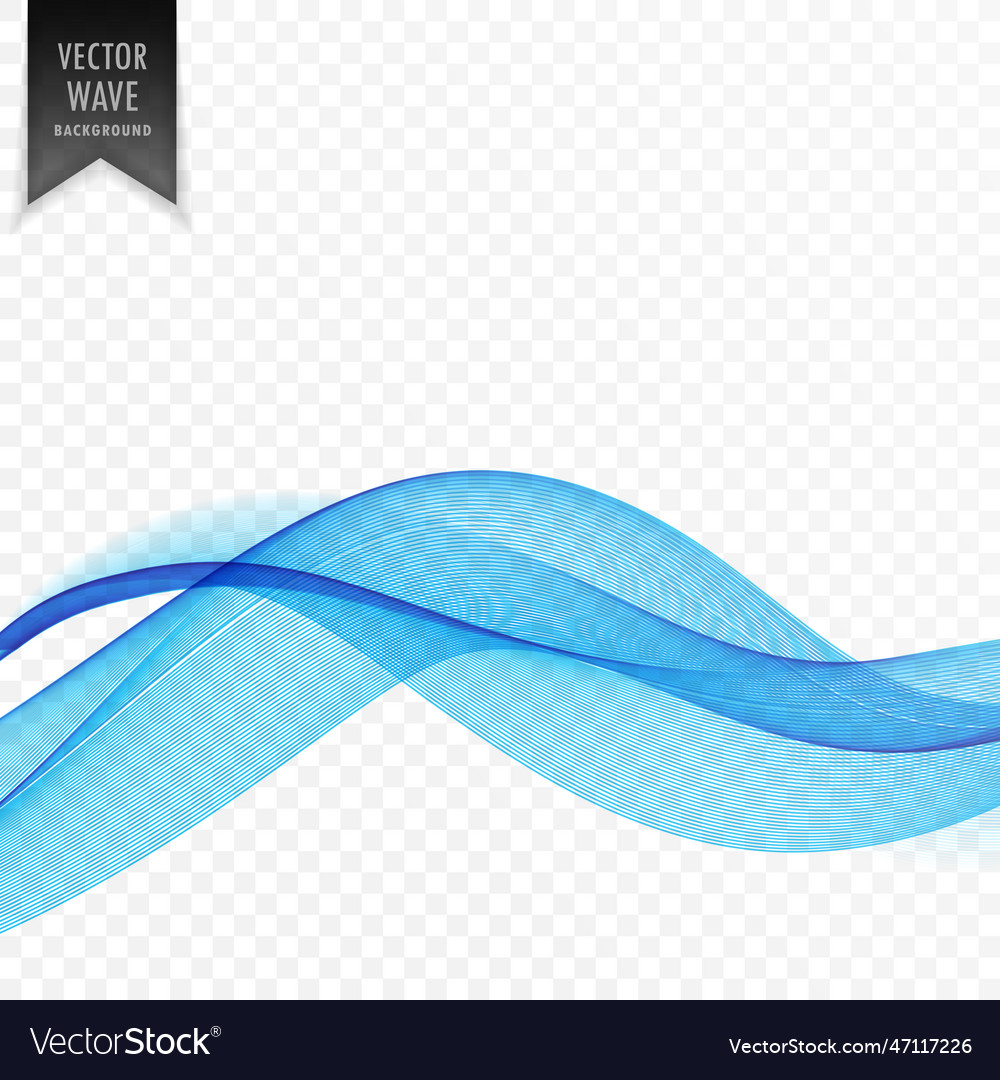 Blue Abstract Smooth Wave Background Royalty Free Vector