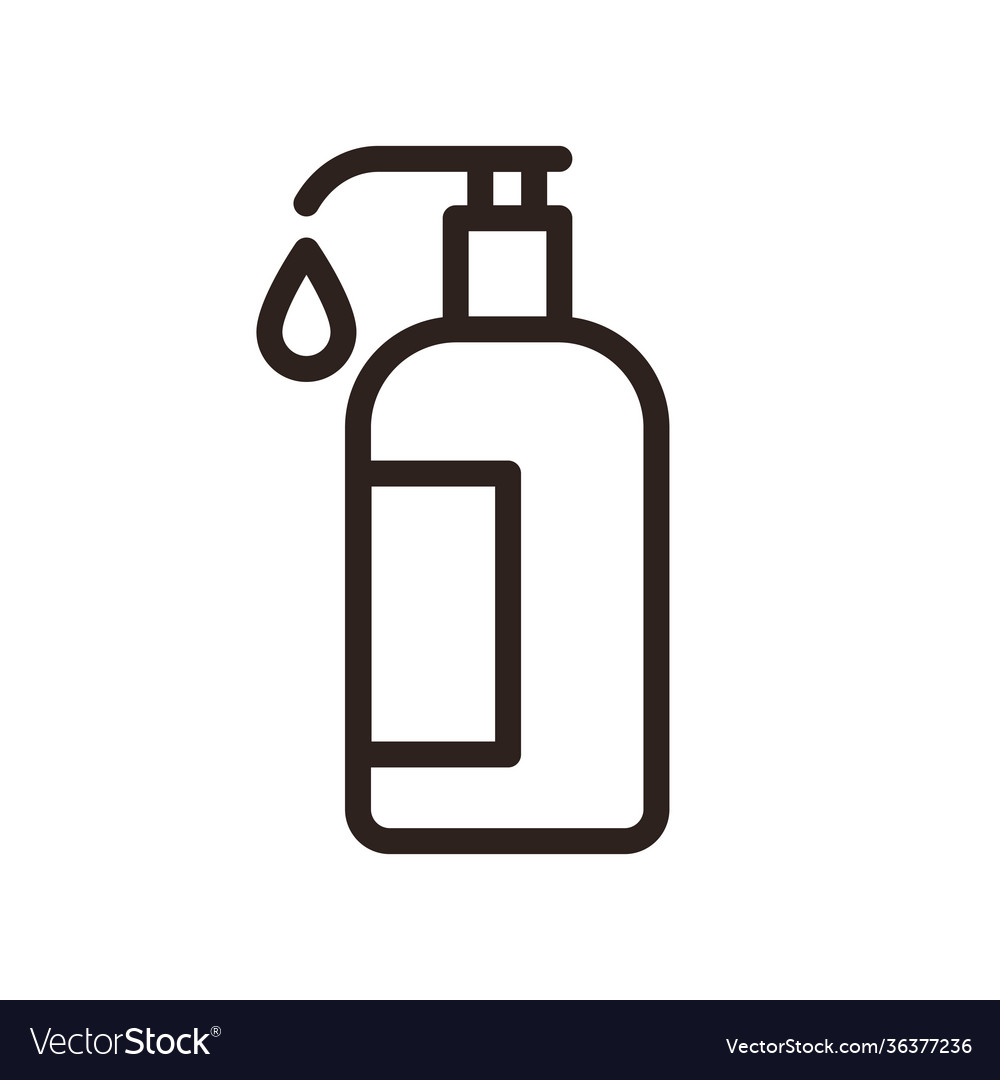 Disinfectant Icon Liquid Soap Royalty Free Vector Image