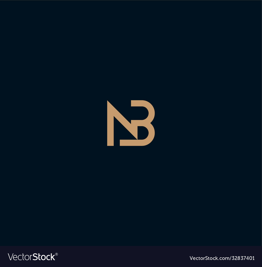 Bn Or Nb Abstract Outstanding Professional Vector Image