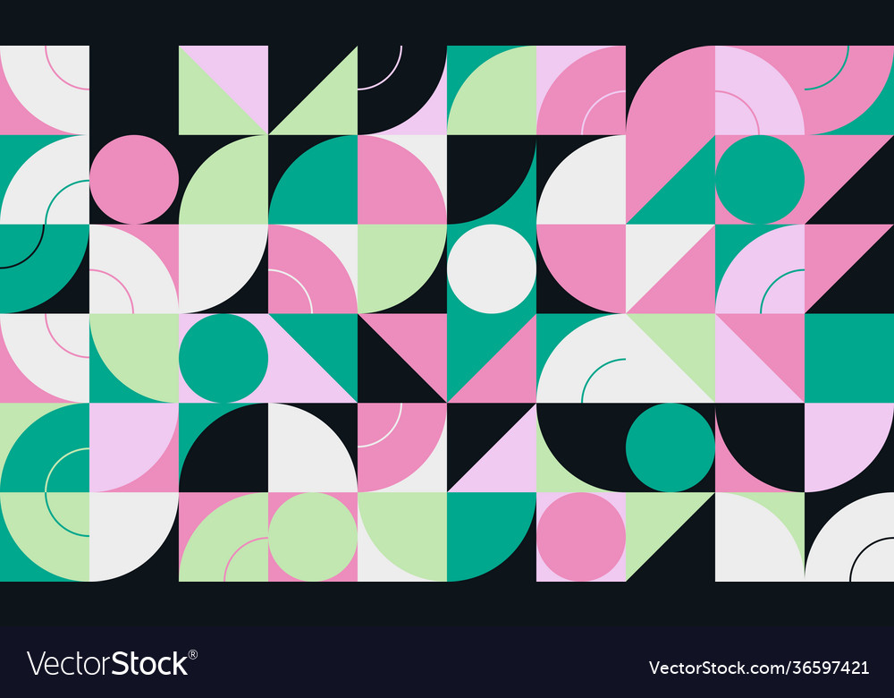 Colorful Geometric Pattern Design Royalty Free Vector Image