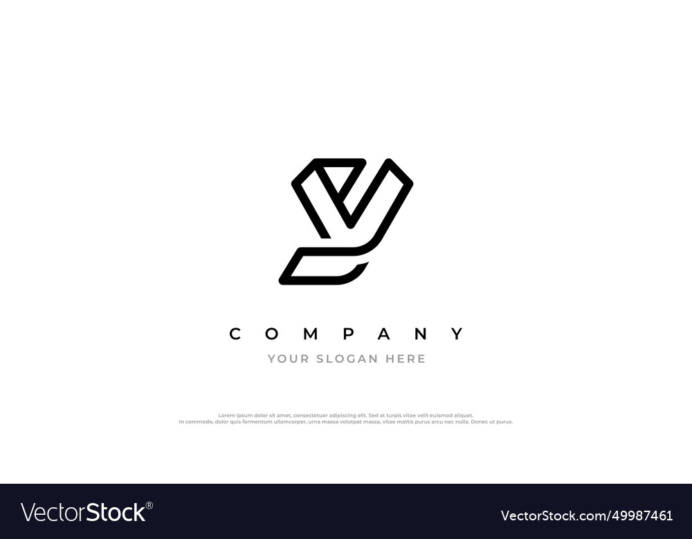 Initial Letter Ys Or Sy Logo Design Royalty Free Vector