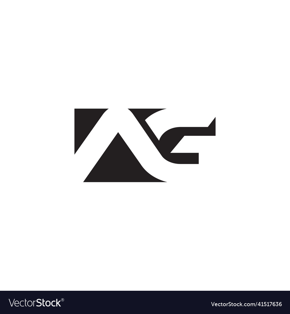 Abstract Letter Ag Logo Design Royalty Free Vector Image