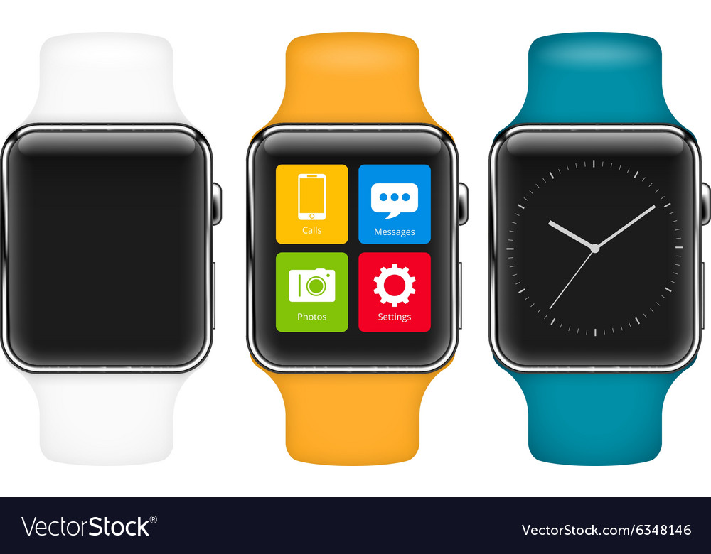 Smart Watch Royalty Free Vector Image VectorStock