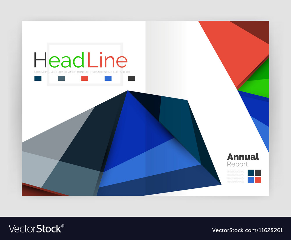 Low Poly Annual Report Royalty Free Vector Image