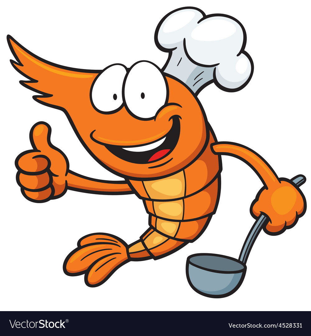 Shrimp Royalty Free Vector Image Vectorstock