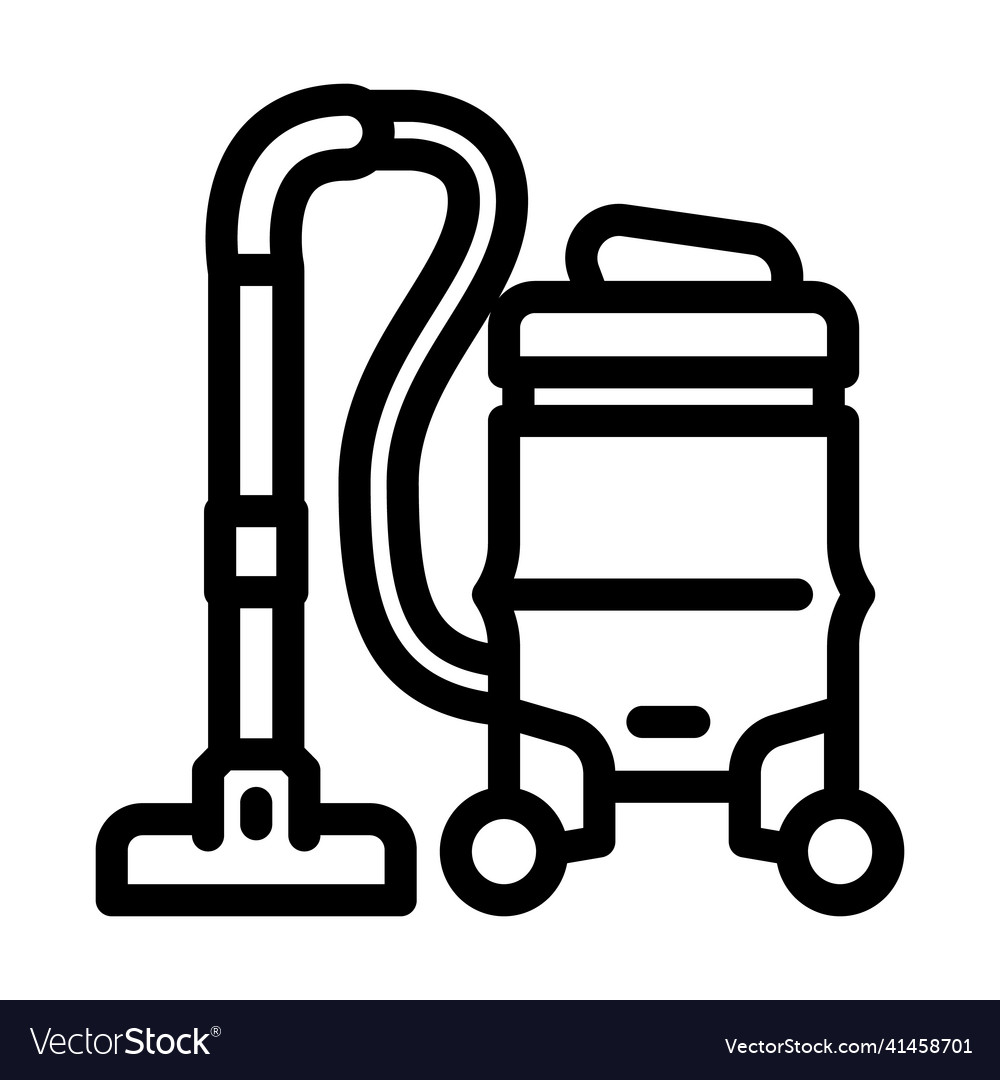 Vacuum Cleaner Line Icon Royalty Free Vector Image