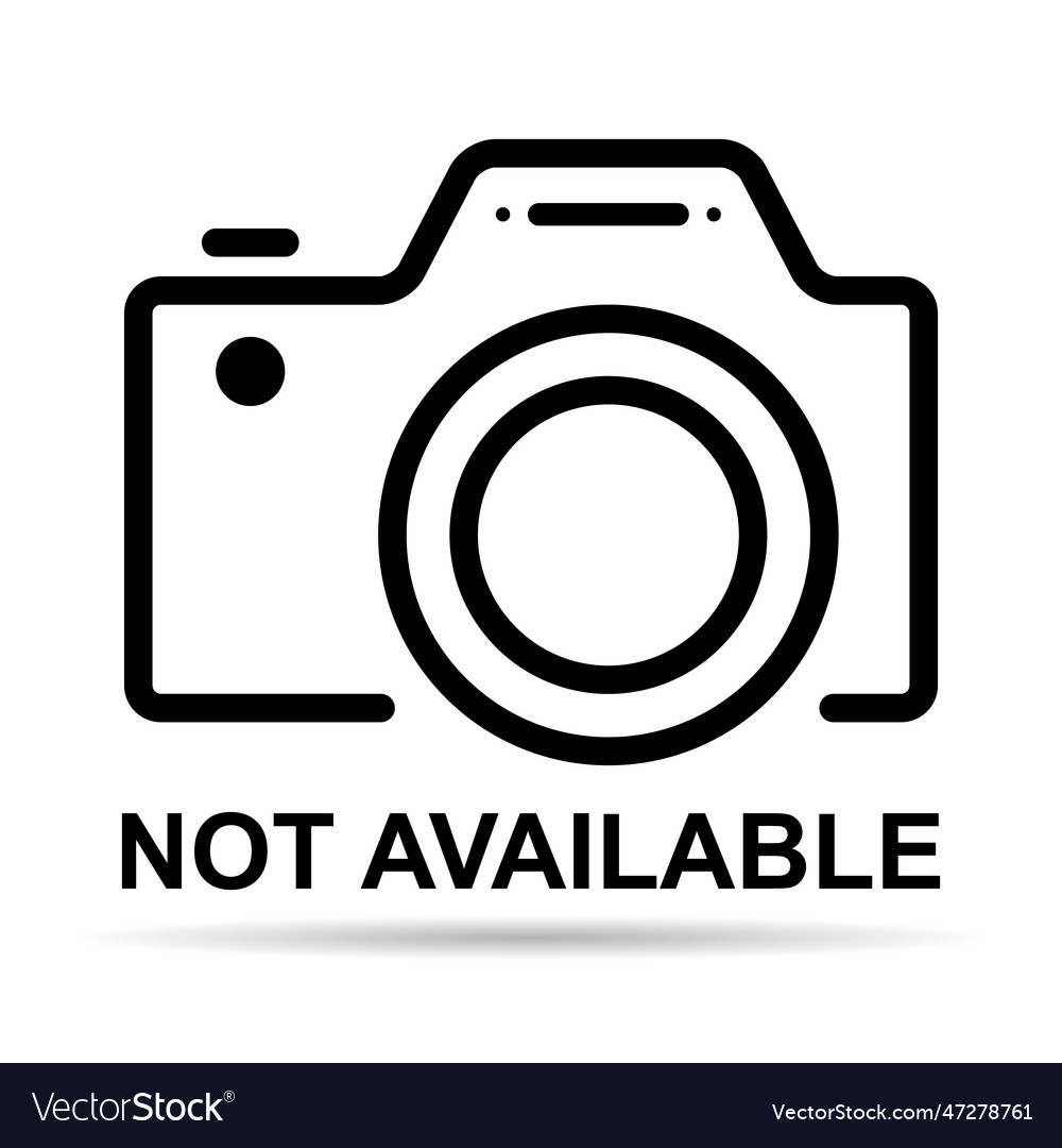 No Image Symbol Shadow Missing Available Icon Vector Image