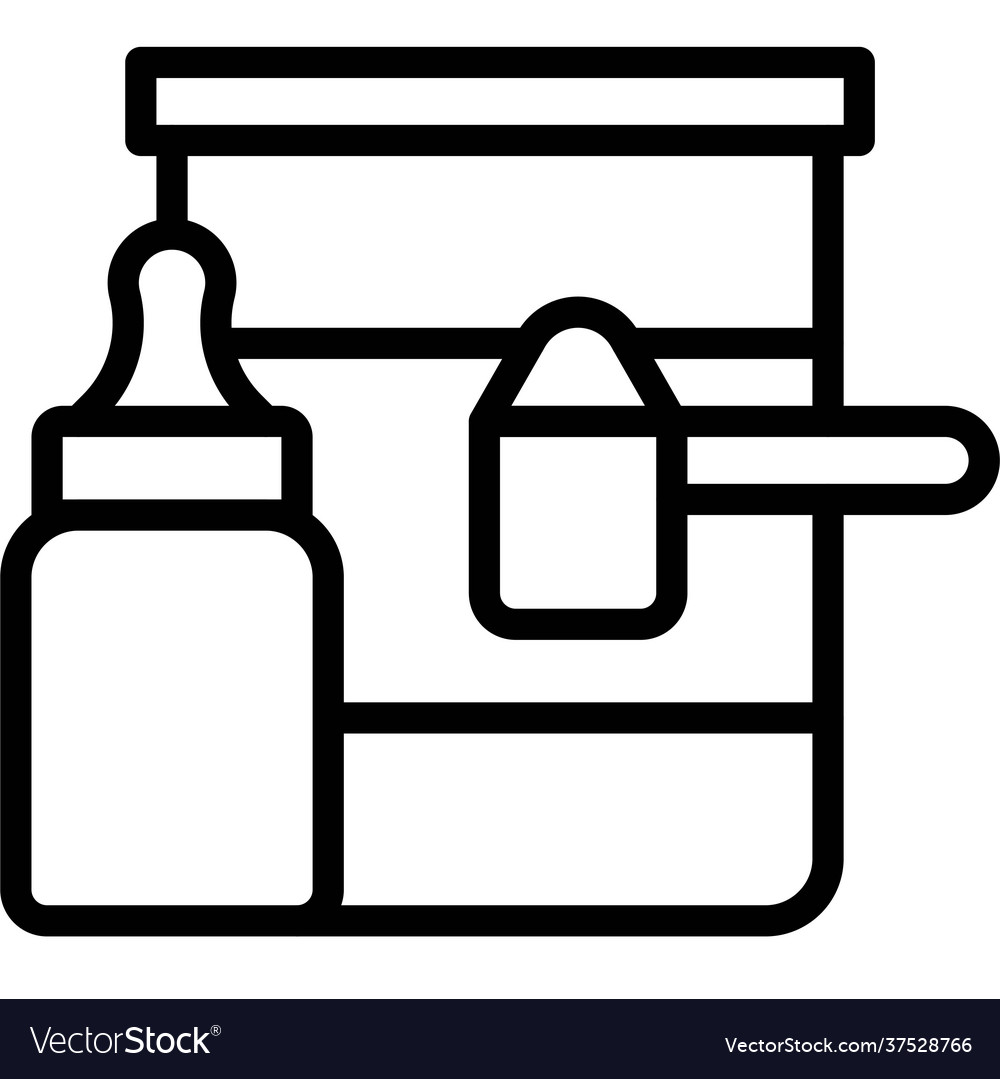 Infant Formula Icon Supermarket And Shopping Mall Vector Image