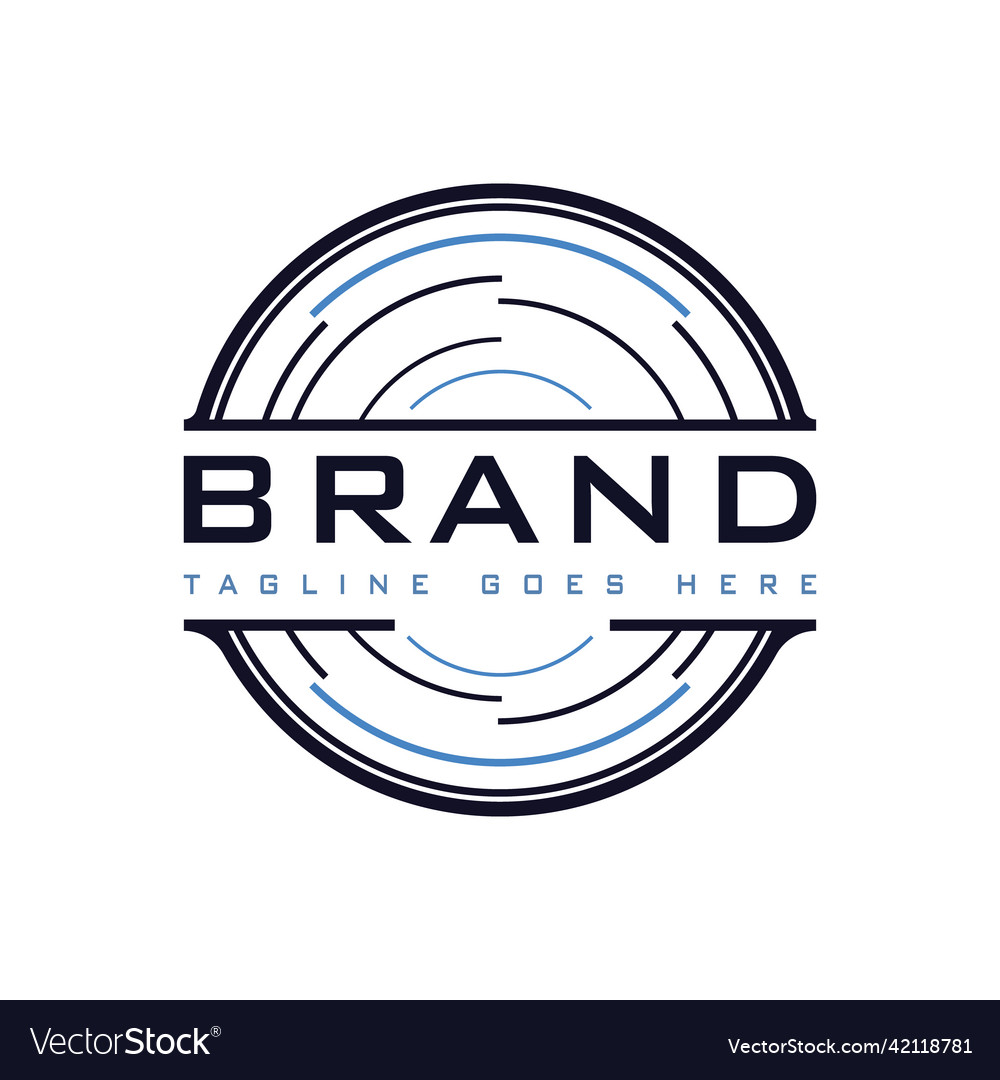 Abstract Circle Logo Royalty Free Vector Image