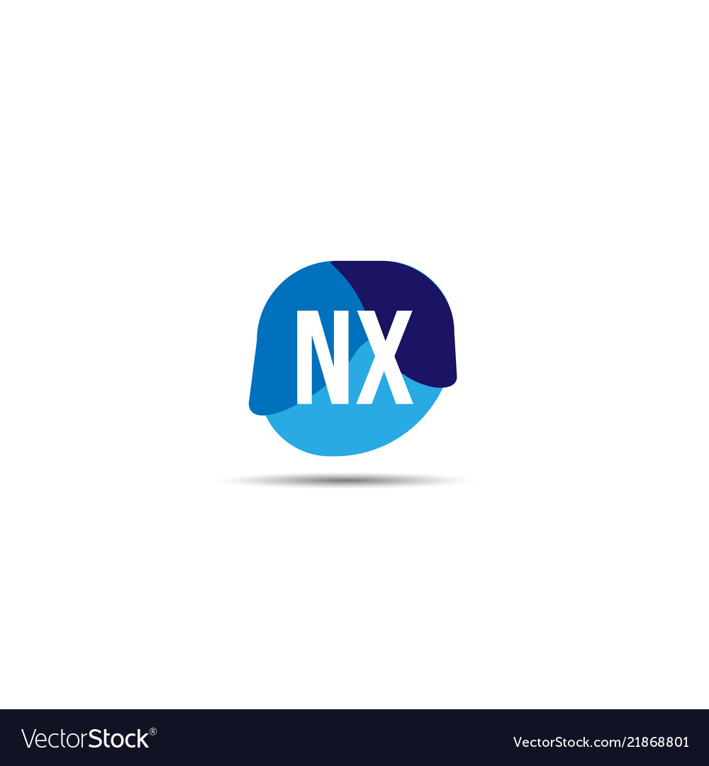 Initial Letter Nx Logo Template Design Royalty Free Vector