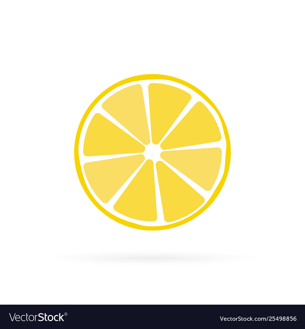 Lemon Fruit Icon Symbol Eps Royalty Free Vector Image