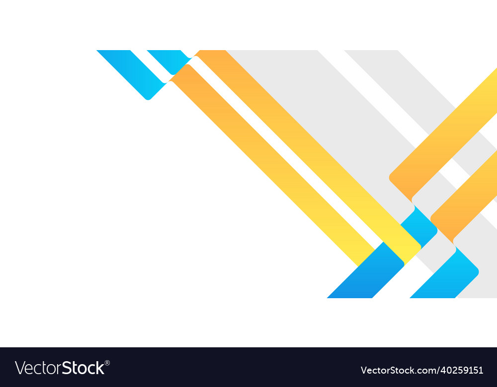 Modern Blue And Yellow White Abstract Background Vector Image