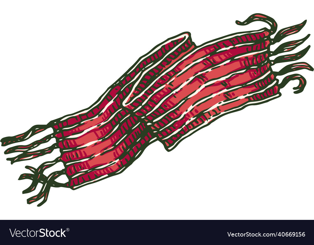 Red Wool Scarf Royalty Free Vector Image VectorStock