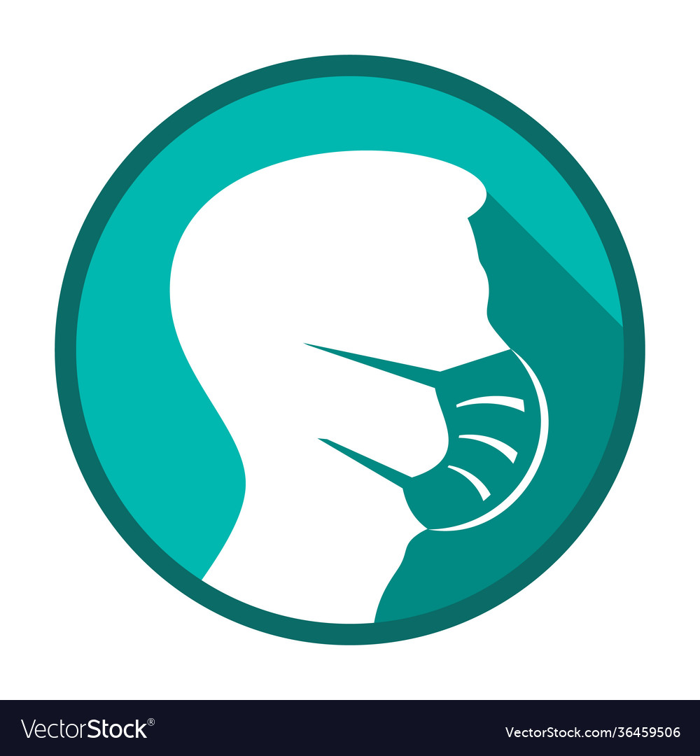 Face Mask Must Be Worn Icon Royalty Free Vector Image