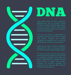 Molecular Biology Round Green Line Royalty Free Vector Image