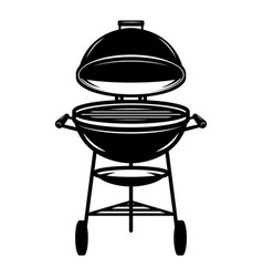 Grill House Bbq With Fire Design Element For Logo Vector Image