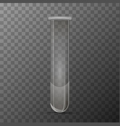 Transparent Glass Medical Vial Realistic 3d Vector Image