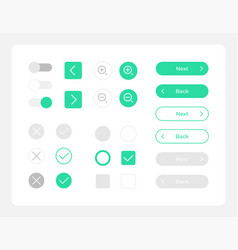 Control Panel Ui Elements Kit Royalty Free Vector Image