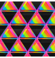 Bright Neon Geometric Seamless Texture Royalty Free Vector