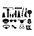 Fetish Sign Sex Icons For Bdsm Sextoys For Xxx Vector Image