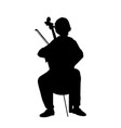 Silhouette Mariachi Mexican Musician Playing Vector Image