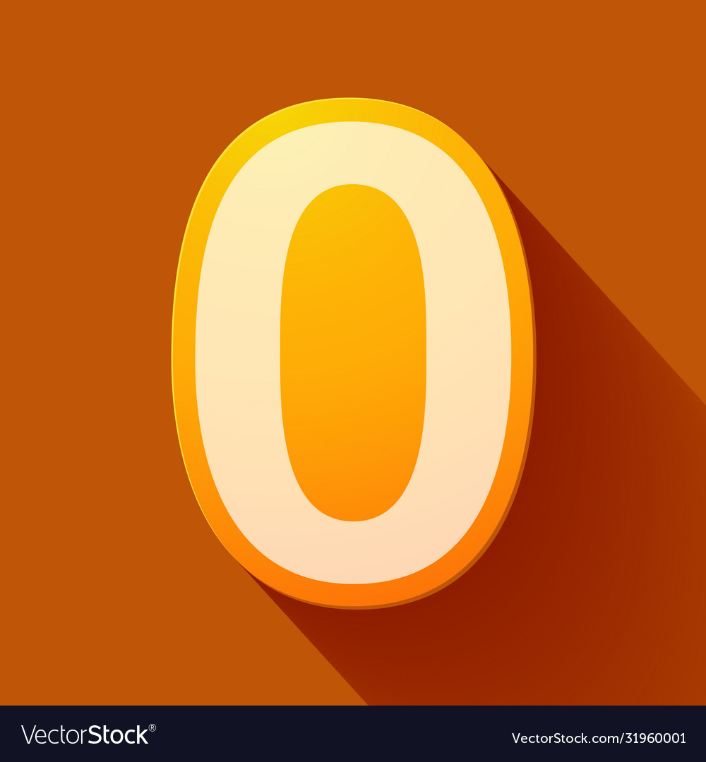 Volume icons number zero Royalty Free Vector Image