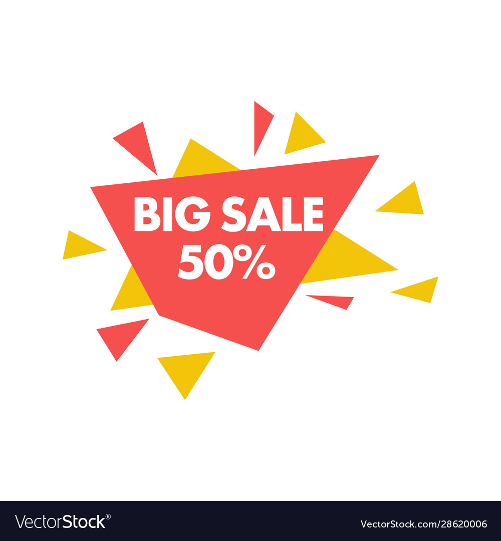Banner Sale Graphic Design Template Isolated Vector Image