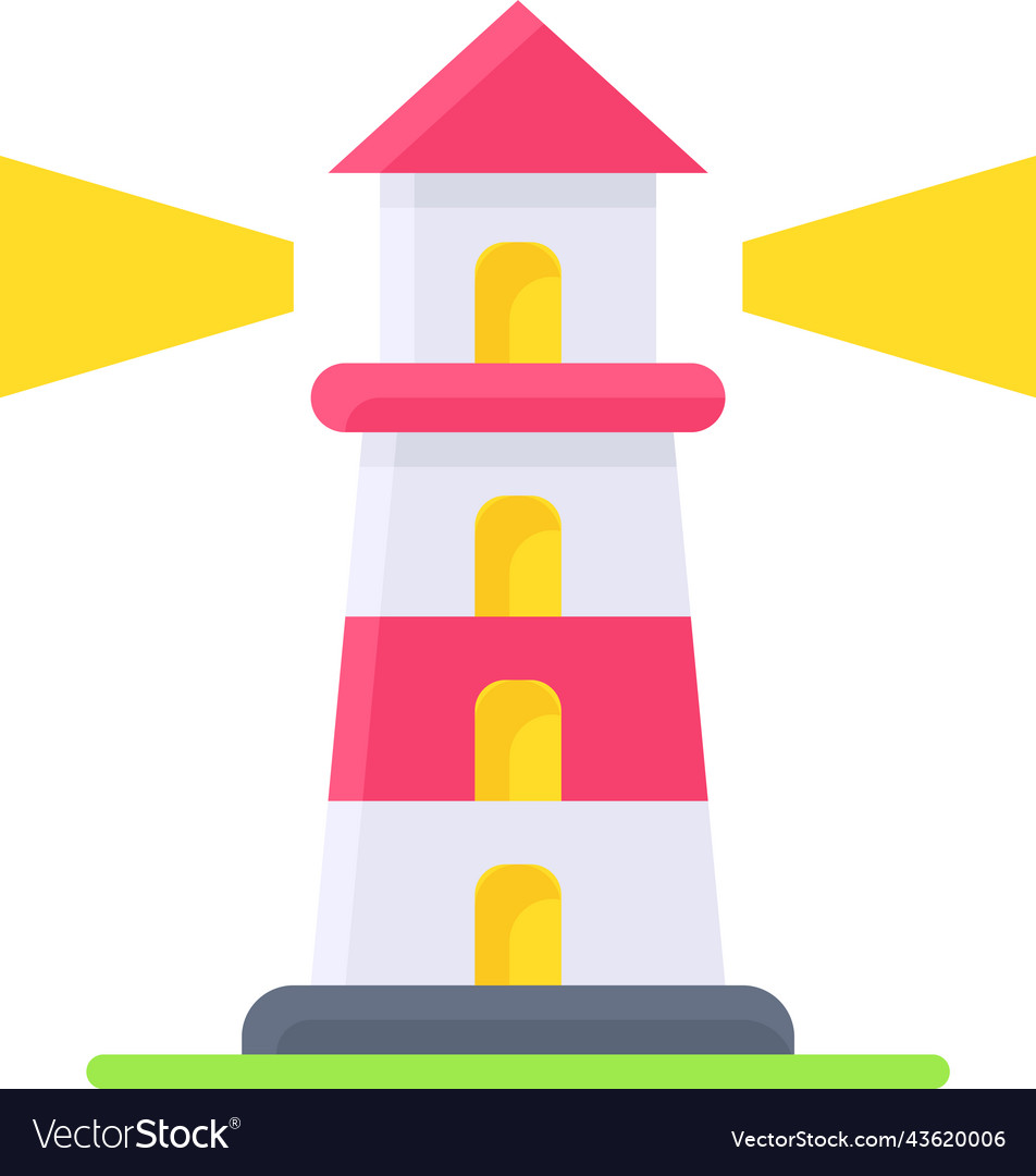 Lighthouse icon location map and navigation