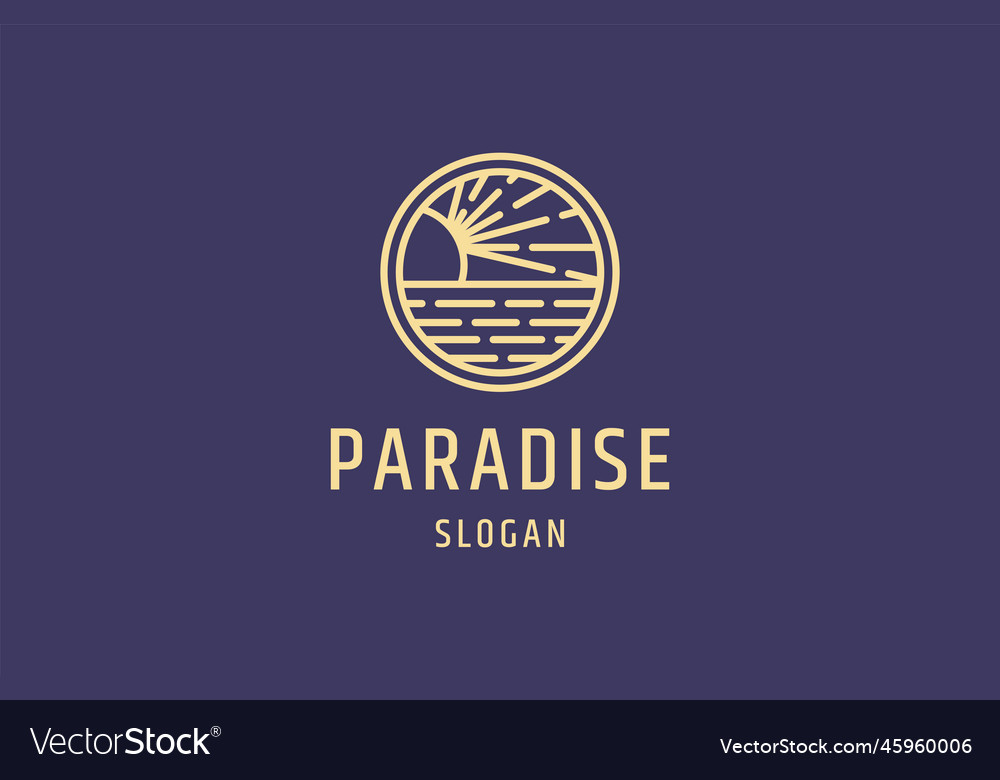 Paradise Royalty Free Vector Image - VectorStock