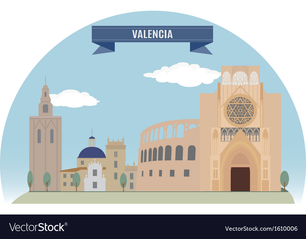 Valencia Royalty Free Vector Image - VectorStock