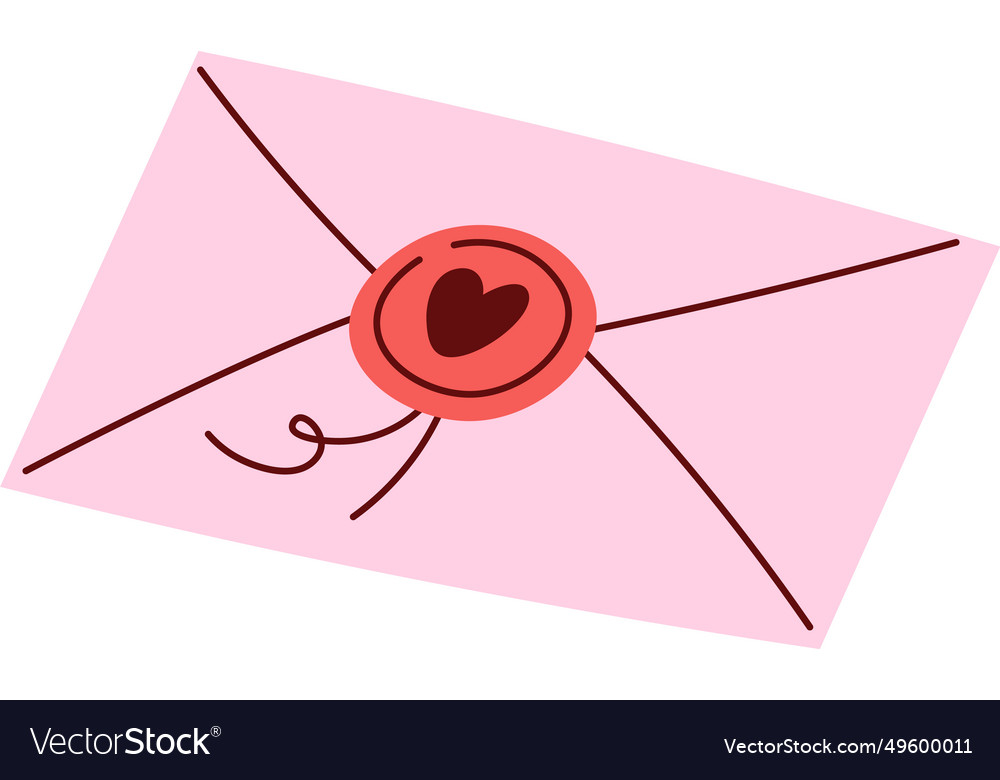 Love letter envelope Royalty Free Vector Image