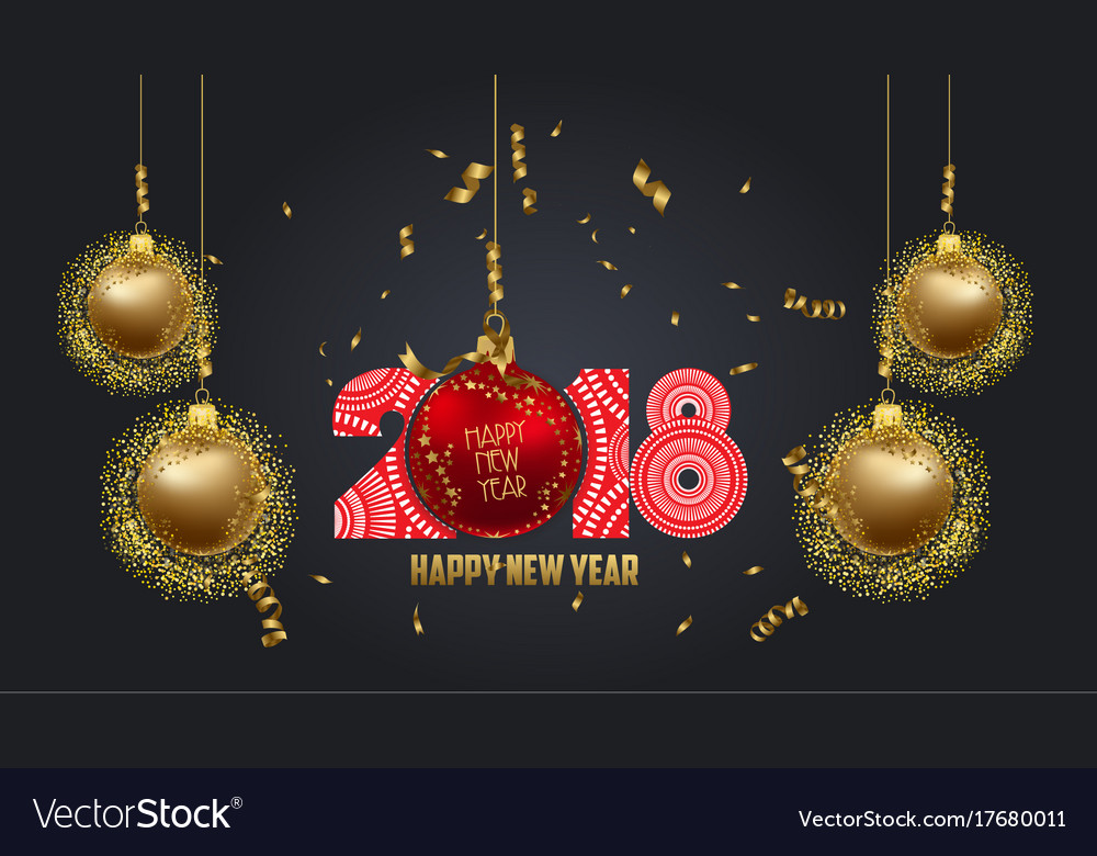 luxury elegant merry christmas and happy new year vector image merrry christmas