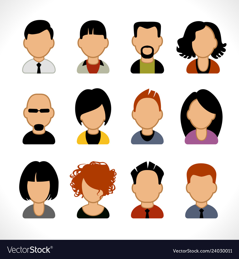 Premium Vector  People avatar character vector icon human avatar