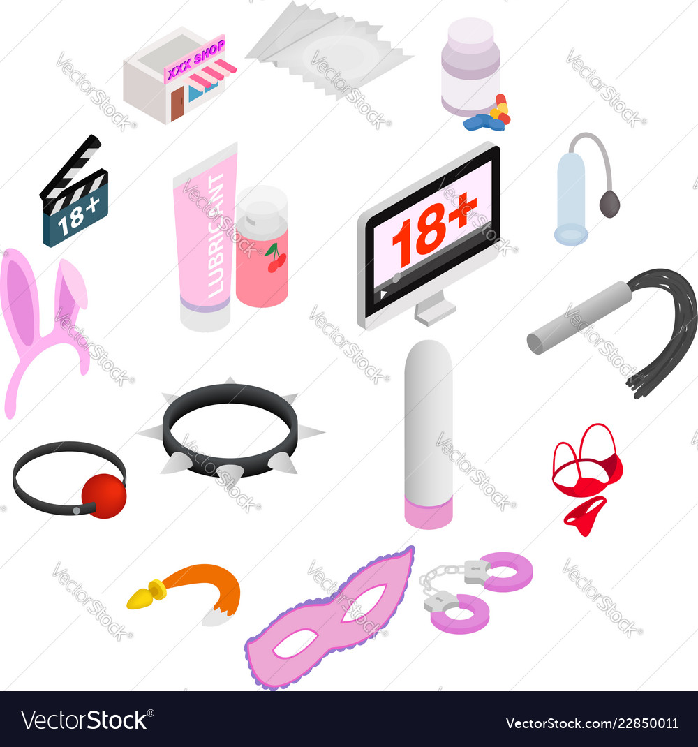 Sex Icons Isometric 3d Style Royalty Free Vector Image 6302