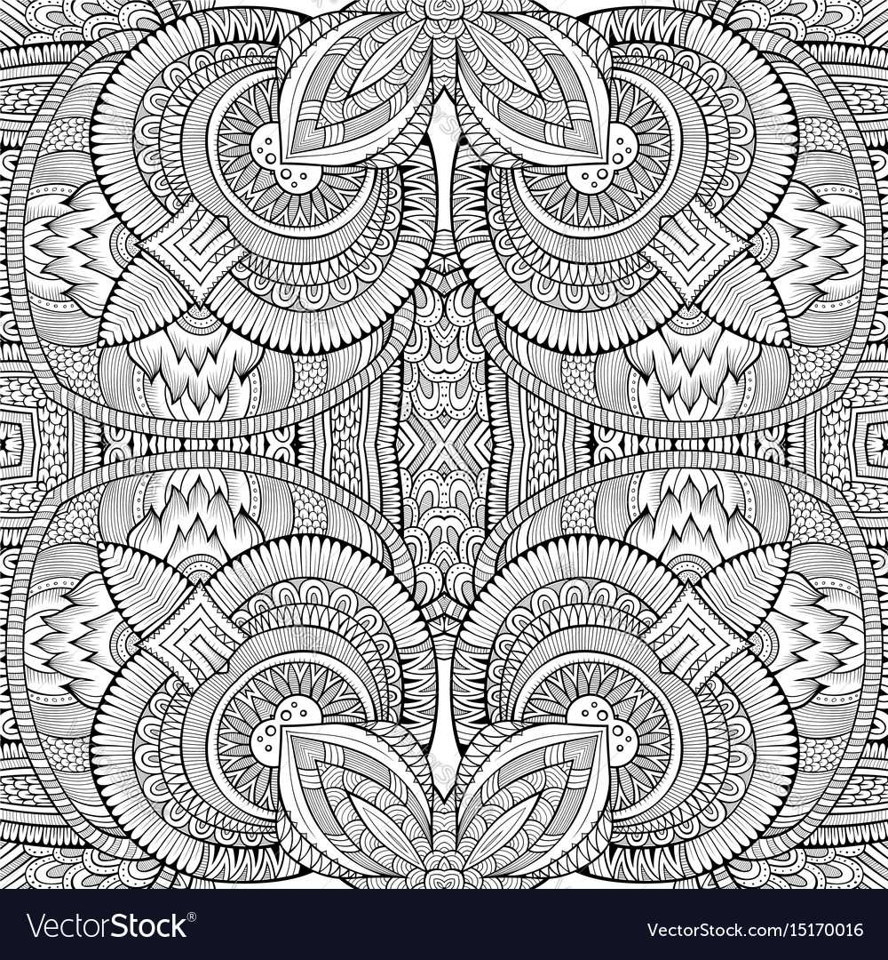 Abstract ethnic sketchy background Royalty Free Vector Image