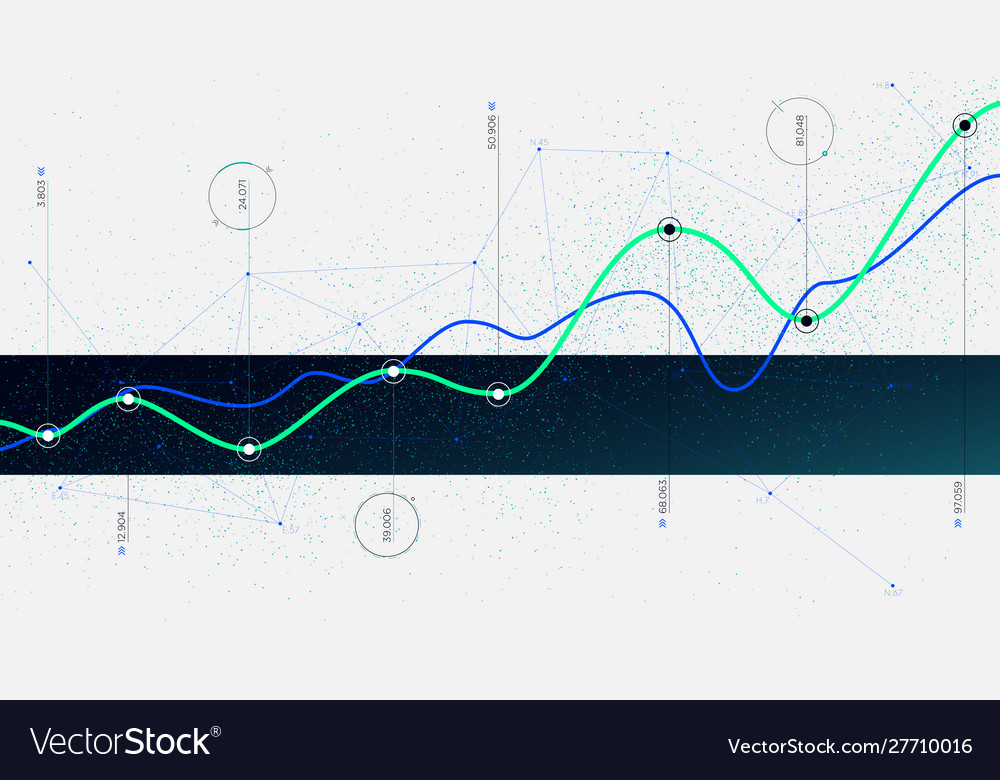 Big data algorithms visualization technologies Vector Image