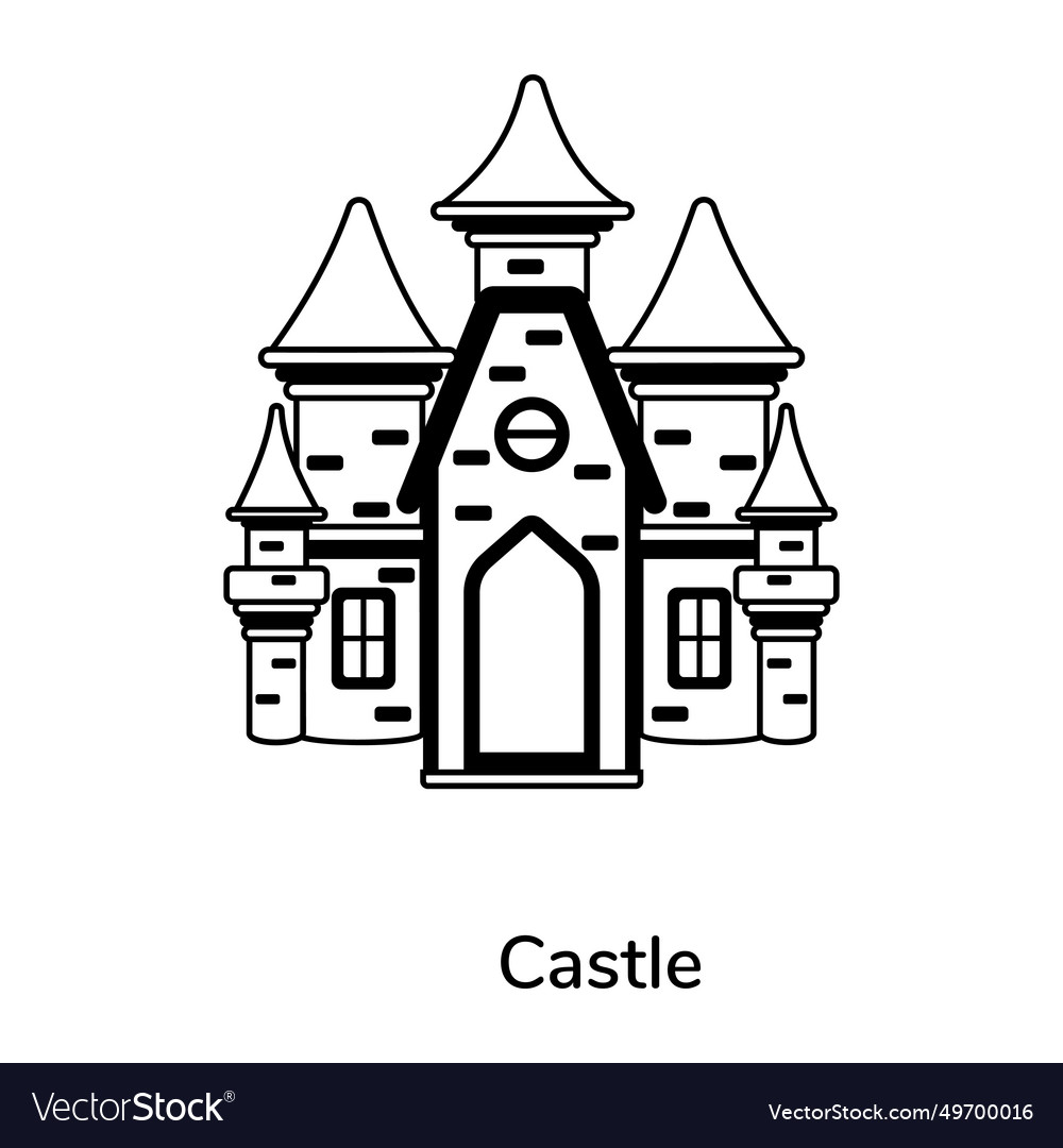 Castle Royalty Free Vector Image - VectorStock