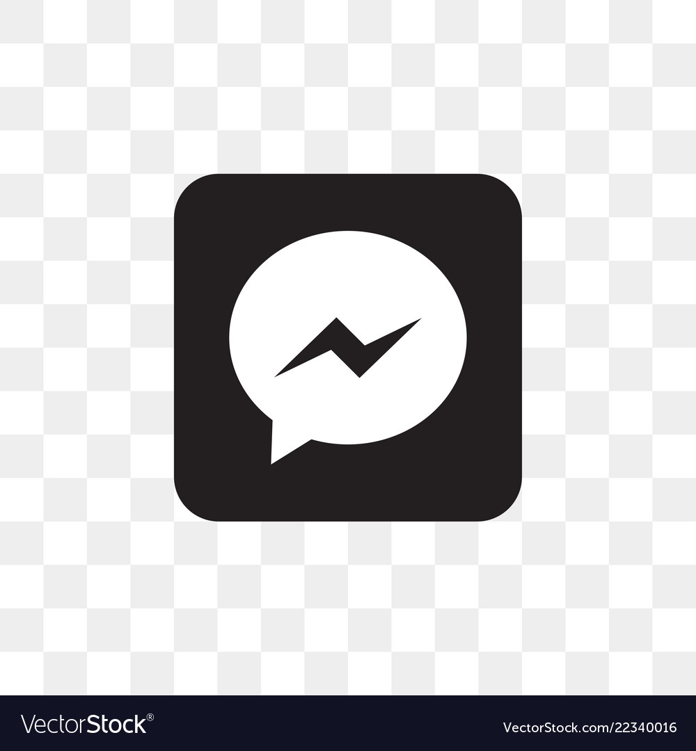 Facebook Messenger Social Media Icon Design Vector Image