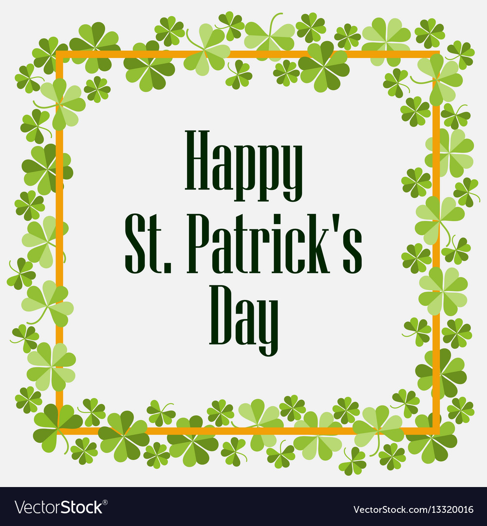 Happy st patricks festive background Royalty Free Vector