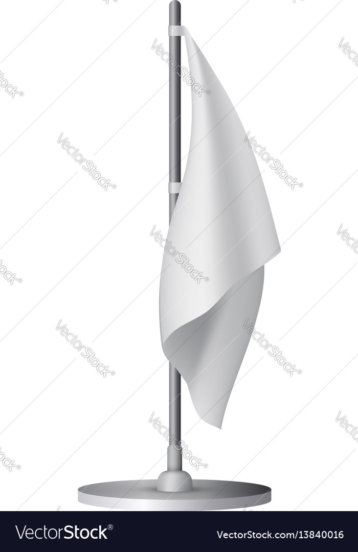 Download White Table Flag Mockup Realistic Style Royalty Free Vector