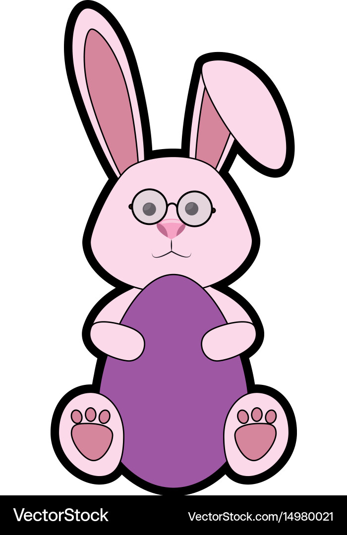 Easter bunny icon Royalty Free Vector Image - VectorStock